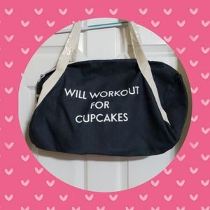 Will Workout for Cupcakes Gym Bag